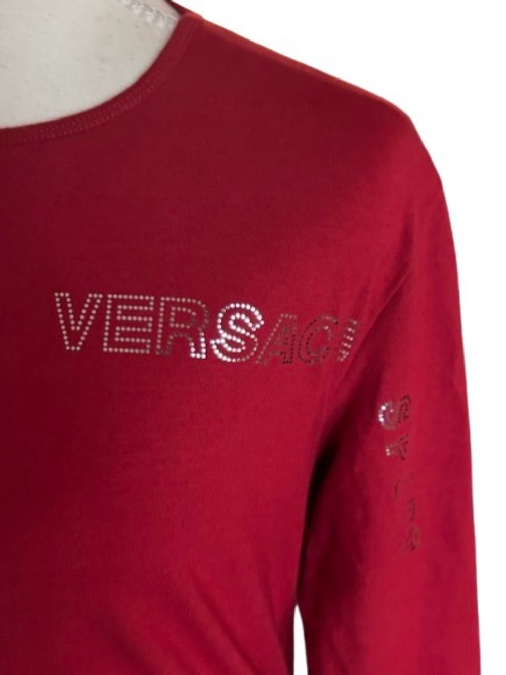 NWT Versace Sport Vintage RARE Manica Lunga Tee Designer Logo Shirt Top XL Y2K
